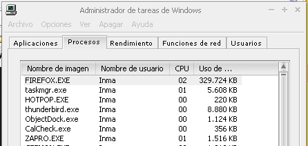 Firefox ocupando más de 300 MB de memoria