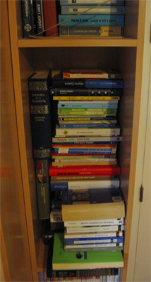 Estantería llena de libros