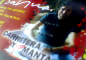 Entrada del concierto de Joaquín Sabina en Cehegín (Murcia) el 9 de septiembre de 2006