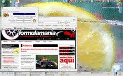 Mi escritorio con un fondo de Andreu Buenafuente
