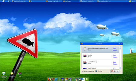 Mi escritorio actual: windows xp