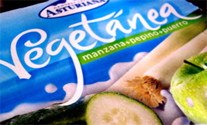 Yogur de pepino, manzana y puerro